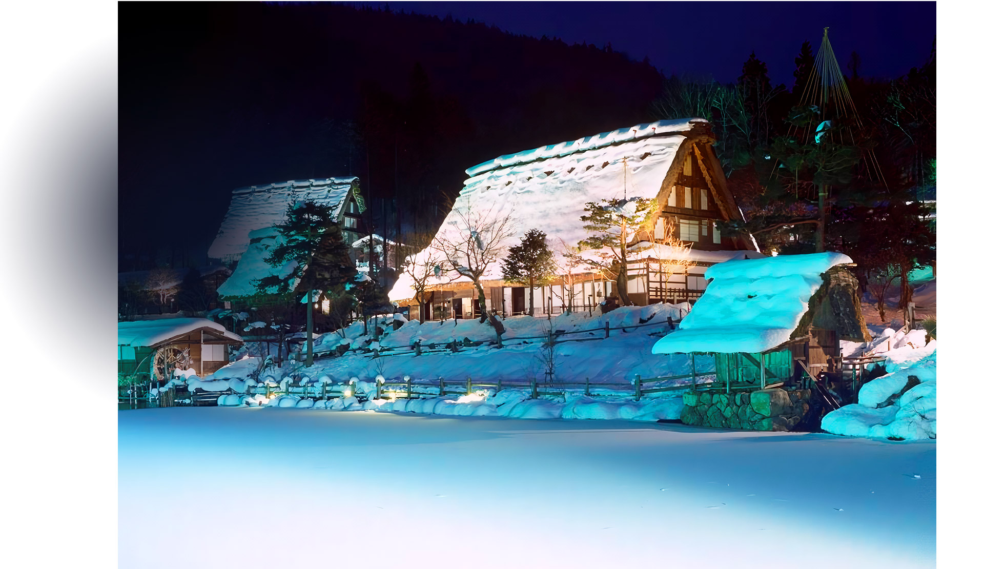 合掌村點燈